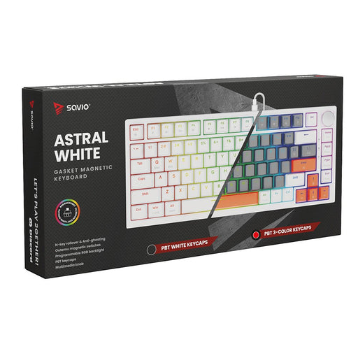 EAN 5905106070184 - Savio ASTRAL WHITE JADE 3 COLOURS teclado Juego USB QWERTY Internacional de EE.UU. imagen 1