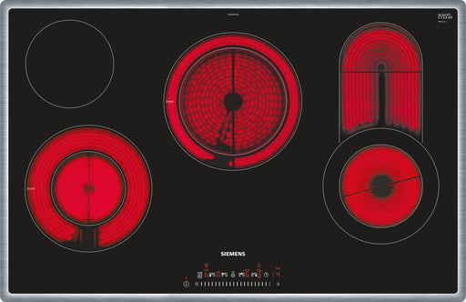 EAN 4242003756386 - Siemens ET845FCP1D hobs Negro, Acero inoxidable Integrado Cerámico 5 zona(s) imagen 1