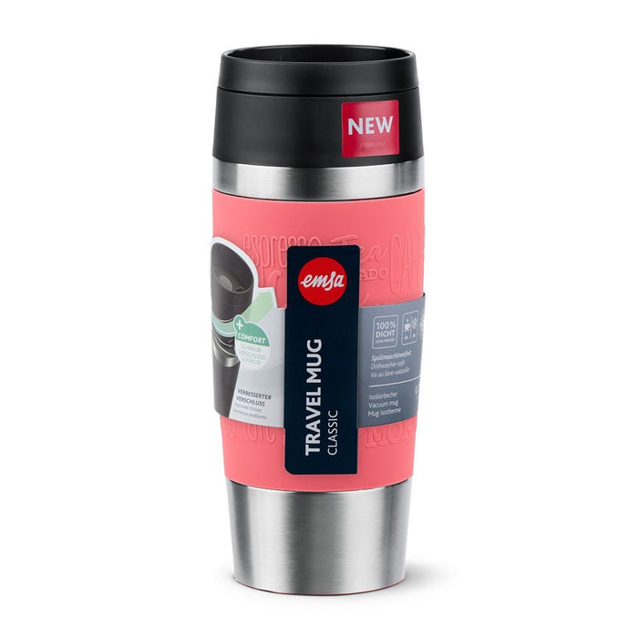 EAN 4009049544878 - EMSA Travel Mug Classic 36 ml Coral, Acero inoxidable imagen 4