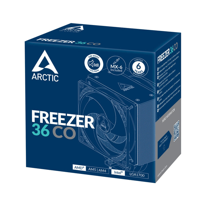 EAN 0840033401944 - ARCTIC Freezer 36 CO Procesador Refrigerador de aire 12 cm Negro, Plata 1 pieza(s) imagen 6
