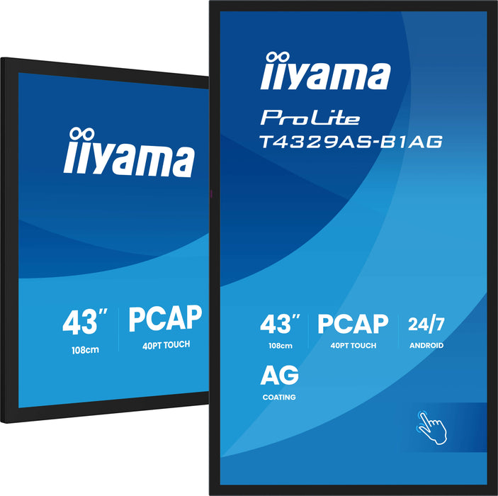 EAN 4948570125579 - iiyama T4329AS-B1AG pantalla de señalización Panel plano interactivo 108 cm (42.5") LED Wifi 500 cd / m²  imagen 7