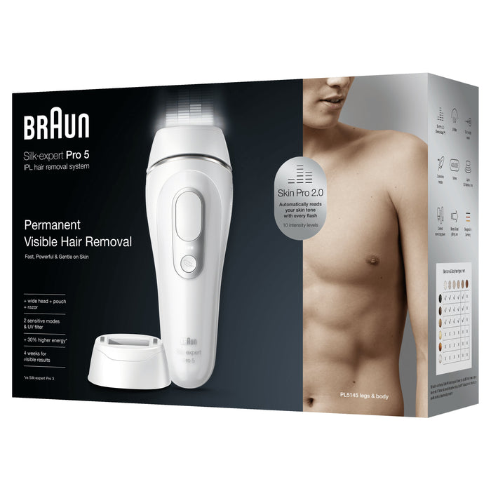 EAN 4210201412830 - Braun Silk-expert Pro Silk·expert Pro 5 PL5145 Luz pulsada intensa (IPL) Plata, Blanco imagen 5