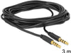 EAN 4043619834372 - DeLOCK 3.5mm - 3.5mm, 3m cable de audio 3,5mm Negro imagen 2
