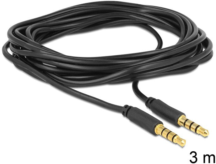 EAN 4043619834372 - DeLOCK 3.5mm - 3.5mm, 3m cable de audio 3,5mm Negro imagen 2