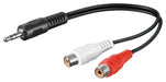 EAN 4040849506000 - Goobay 50600 cable de audio 0,2 m 3,5mm 2 x RCA Negro, Rojo, Blanco imagen 1
