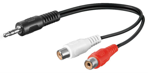 EAN 4040849506000 - Goobay 50600 cable de audio 0,2 m 3,5mm 2 x RCA Negro, Rojo, Blanco imagen 1