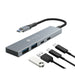EAN 8059018366945 - Techly IUSB32C-HUB4AC hub de interfaz USB 3.2 Gen 1 (3.1 Gen 1) Type-C 5000 Mbit/s Plata imagen 1