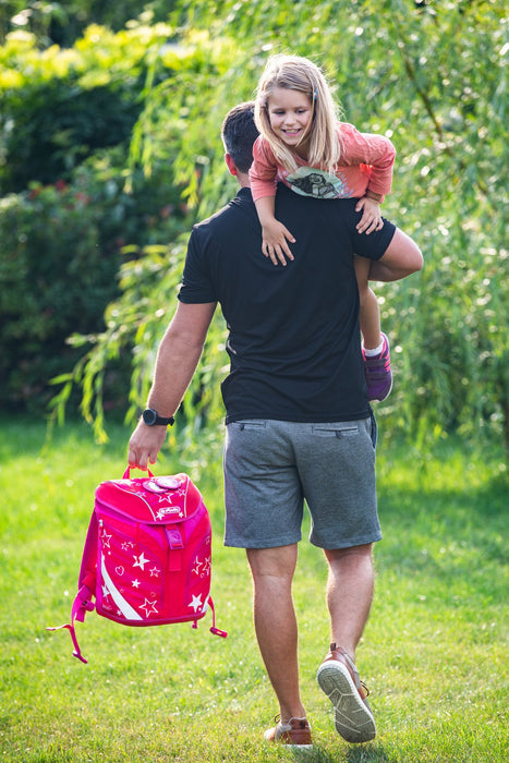 EAN 4008110283920 - Herlitz SoftLight Plus Stars&Strips juego de mochila escolar Chica Poliéster Rosa, Rojo imagen 6