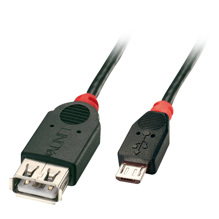 EAN 4002888319355 - Lindy 31935 cable USB USB 2.0 0,5 m Micro-USB B USB A Negro, Rojo imagen 1