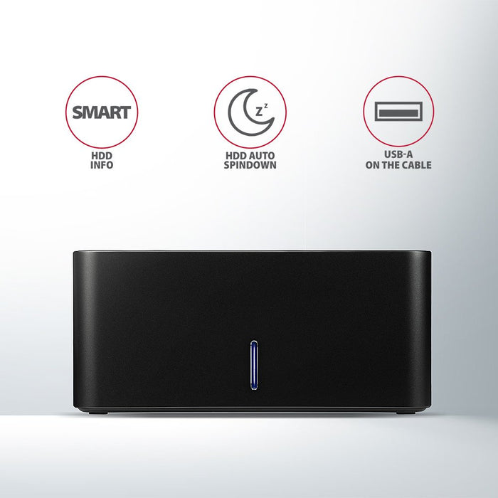 EAN 8595247905383 - Axagon ADSA-SN base de conexión para disco duro USB 3.2 Gen 1 (3.1 Gen 1) Type-A Negro imagen 6