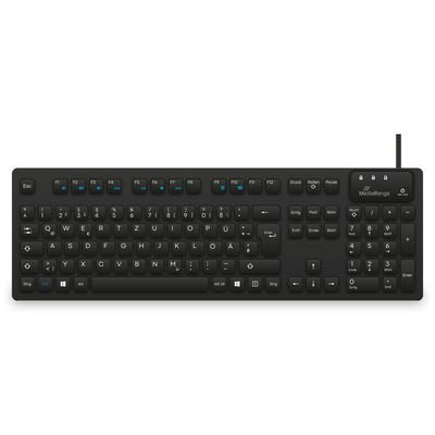 EAN 4260664878711 - MediaRange MROS273 teclado Hogar / Oficina USB QWERTZ Alemán Negro imagen 1