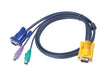 EAN 0006727920850 - ATEN 2L-5202P cable para video, teclado y ratón (kvm) Negro imagen 1