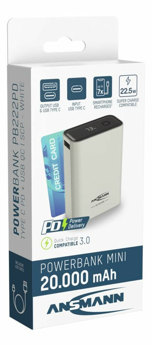 EAN 4013674192144 - Ansmann PB222PD Polímero de litio 20000 mAh Blanco imagen 11