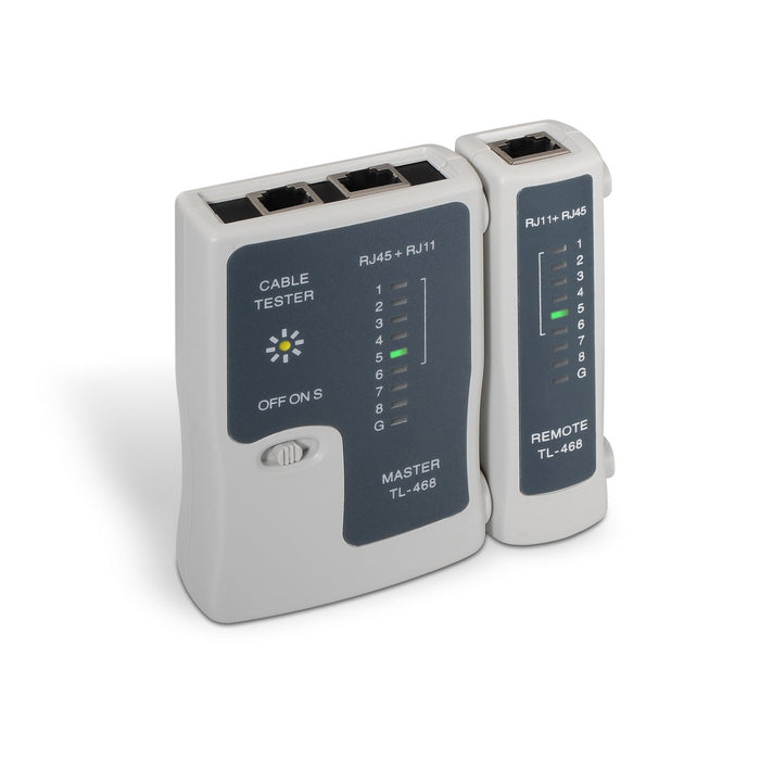 EAN 8436574703115 - AISENS A142-0312 comprobador de cables de red Comprobador de cables UTP/STP Gris imagen 1