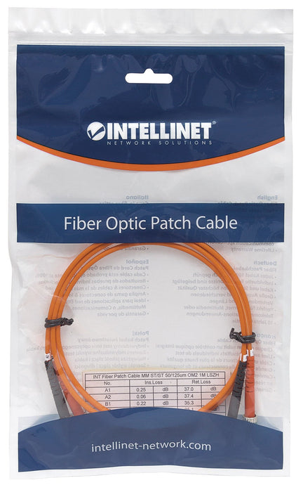 EAN 766623470063 - Intellinet 2.0m ST M/M Cable de fibra óptica e InfiniBand 2 m Naranja imagen 4
