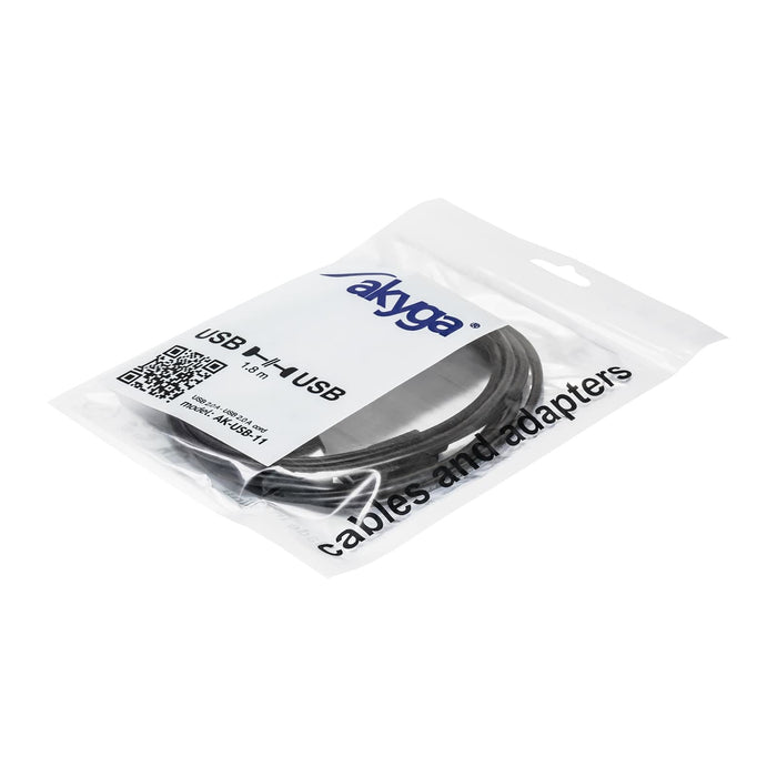 EAN 5901720131492 - Akyga AK-USB-11 cable USB USB 2.0 1,8 m USB A 2 x USB A Negro imagen 3