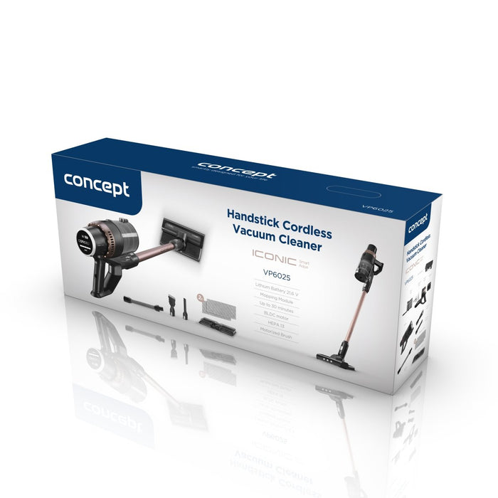 EAN 8595631029961 - Concept VP6025 aspiradora de pie y escoba eléctrica Aspiradora escoba 2 en 1 Batería Seca y húmeda HEPA S imagen 26