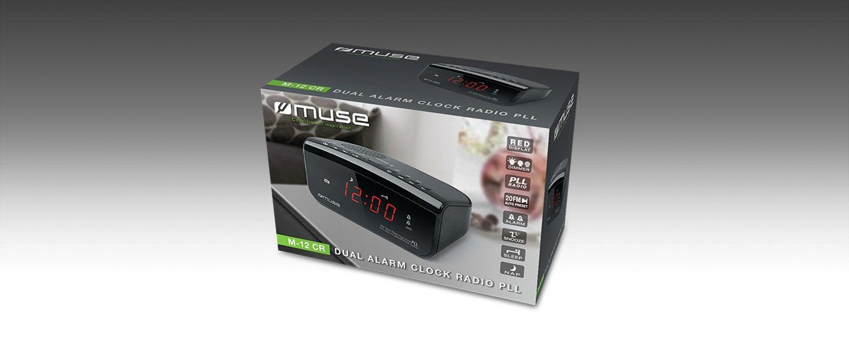 EAN 3700460200411 - Muse M-12CR radio Reloj Digital Negro imagen 3