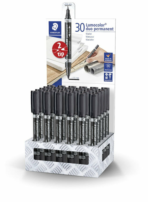 EAN 4007817064948 - Staedtler Lumocolor 348-9 CA30 marcador permanente Punta redonda/fina Negro 30 pieza(s) imagen 1