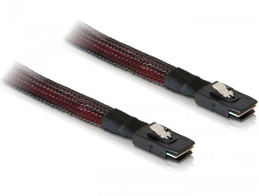 EAN 4043619830732 - DeLOCK M/M SAS Cable 0,1 m Negro, Rojo imagen 1