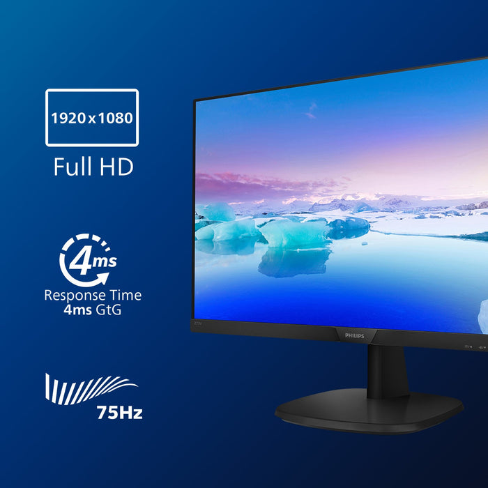 EAN 8712581745905 - Philips V Line 273V7QJAB/00 LED display 68,6 cm (27") 1920 x 1080 Pixeles Negro imagen 3