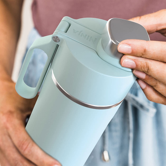 EAN 0622356293730 - Ninja Thirsti Uso diario, Fitness, Senderismo, Deportes 700 ml Plástico, Acero inoxidable Color menta imagen 4