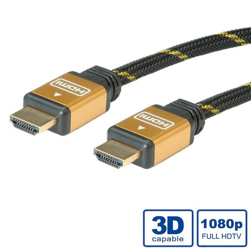 EAN 7611990125555 - ROLINE 11.04.5564 cable HDMI 20 m HDMI tipo A (Estándar) Negro, Oro imagen 2