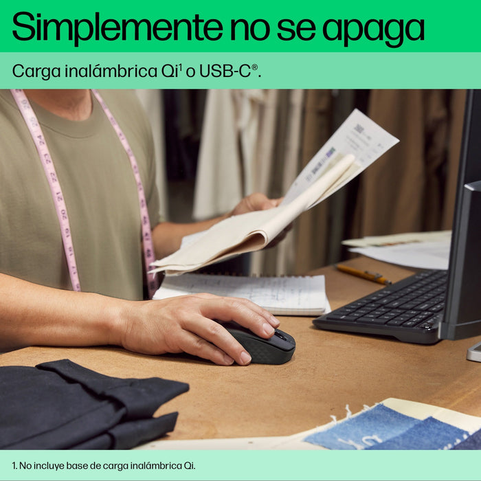 EAN 0196786418884 - HP 695 Rechargeable Wireless Mouse ratón Oficina Ambidextro Bluetooth 4000 DPI imagen 12