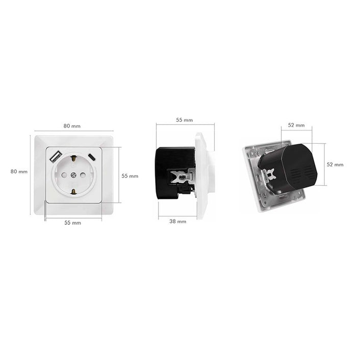 EAN 4052792061369 - LogiLink PA0253 toma de corriente CEE 7/3 + USB Blanco imagen 7
