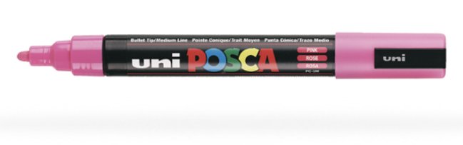 EAN 4902778916179 - POSCA PC5M RE marcador 1 pieza(s) Punta fina Rosa imagen 1