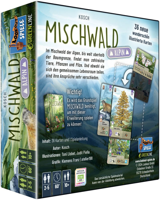 EAN 4260402311852 - Lookout Games Mischwald Alpin 60 min Expansión de juego de cartas imagen 3