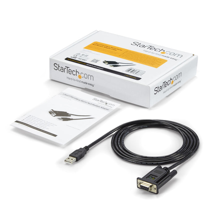 EAN 0065030846837 - StarTech.com ICUSB232FTN cable de serie Negro 1,7 m USB tipo A DB-9 imagen 5