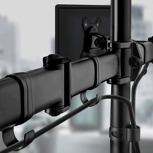 EAN 8054529028801 - Techly Desk Stand for 2 Monitor 13-27" with Base h.400m ICA-LCD 3410 68,6 cm (27") Escritorio Negro imagen 6