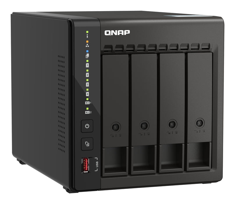 EAN 4711103082164 - QNAP TS-453E NAS Torre Intel® Celeron® J6412 8 GB 0 TB QNAP QTS Negro imagen 4