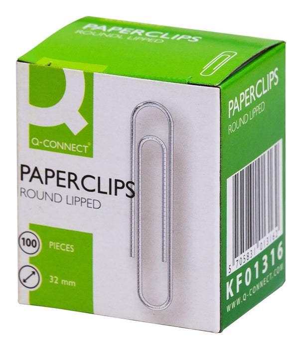 EAN 5705831013162 - Q-CONNECT KF01316 sujetapapel Acero galvanizado 100 pieza(s) imagen 1