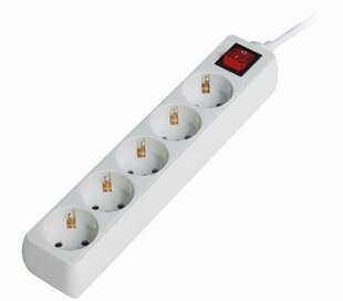 EAN 8716309053334 - Gembird Surge Protector 5x Blanco 5 salidas AC imagen 1