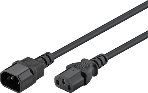 EAN 0766623352673 - Goobay 95125 cable de transmisión Negro 1 m IEC C14 IEC C13 imagen 2