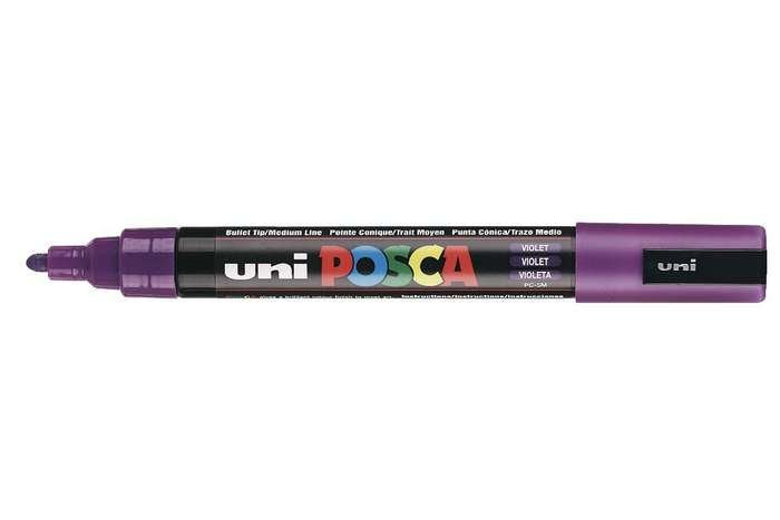 EAN 4902778916186 - POSCA uni PC-5M marcador 1 pieza(s) Punta redonda Violeta imagen 1