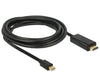 EAN 4043619837007 - DeLOCK 83700 adaptador de cable de vídeo 3 m HDMI Mini DisplayPort Negro imagen 1