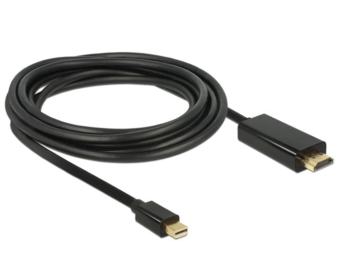 EAN 4043619837007 - DeLOCK 83700 adaptador de cable de vídeo 3 m HDMI Mini DisplayPort Negro imagen 1