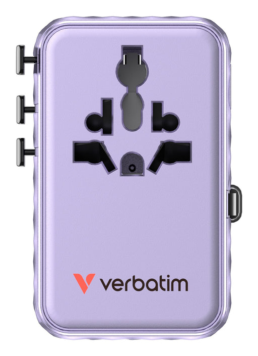 EAN 23942301936 - Verbatim 30193 cargador de dispositivo móvil Universal Púrpura Corriente alterna Carga rápida Interior imagen 2
