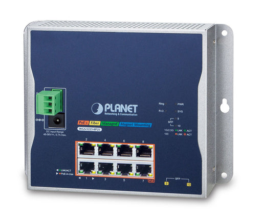 EAN 4711605283281 - PLANET WGS-5225-8P2S switch Gestionado L2+/L4 Gigabit Ethernet (10/100/1000) Energía sobre Ethernet (PoE) imagen 1