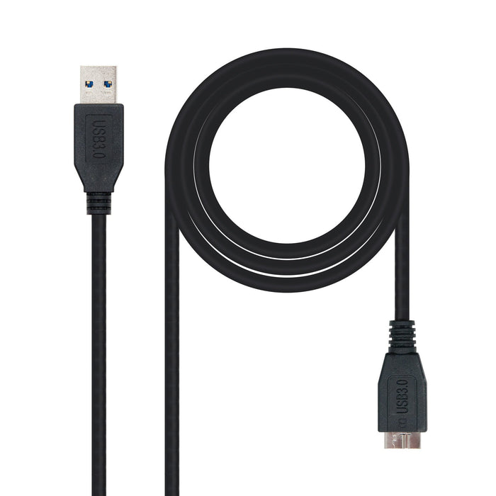 EAN 8433281003897 - Nanocable 10.01.1102-BK cable USB USB 3.2 Gen 1 (3.1 Gen 1) 2 m USB A Micro-USB B imagen 1