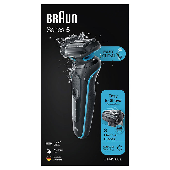 EAN 4210201432593 - Braun Series 5 51-M1000s Máquina de afeitar de láminas Negro, Azul imagen 8