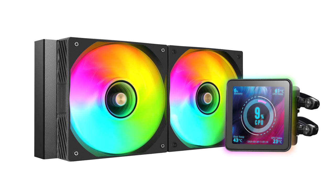 EAN 8435693110675 - Mars Gaming ML-VISIONPRO240 Procesador Sistema de refrigeración líquida todo en uno 12 cm Negro 1 pieza(s imagen 2