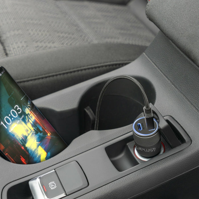 EAN 4250774953293 - 4smarts 464448 cargador de dispositivo móvil Universal Negro Encendedor de cigarrillos Auto imagen 2