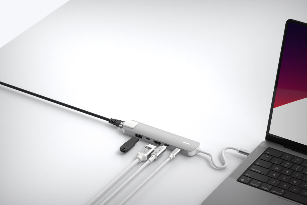 EAN 8720574622713 - LINQ LQ49061 base para portátil y replicador de puertos Alámbrico USB 3.2 Gen 2 (3.1 Gen 2) Type-C Gris,  imagen 11