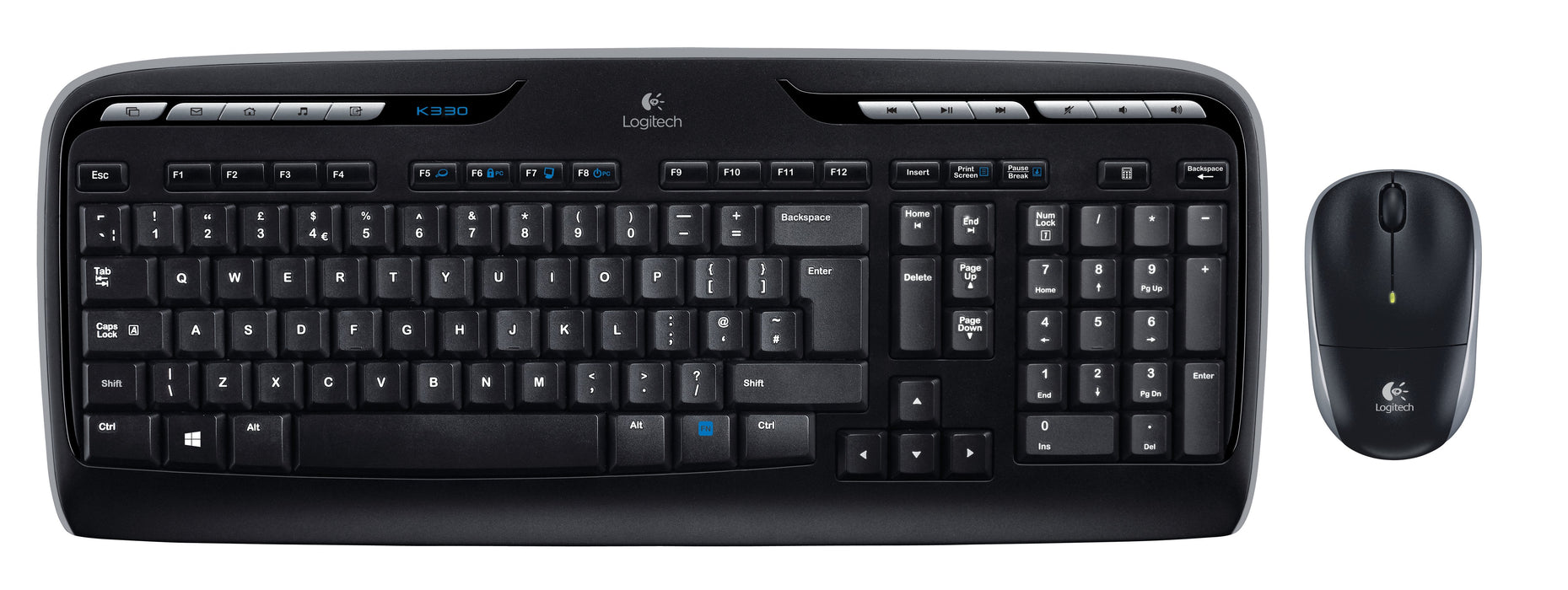 EAN 5099206033658 - Logitech Wireless Combo MK330 teclado Ratón incluido Oficina USB QWERTY Internacional de EE.UU. Negro imagen 1