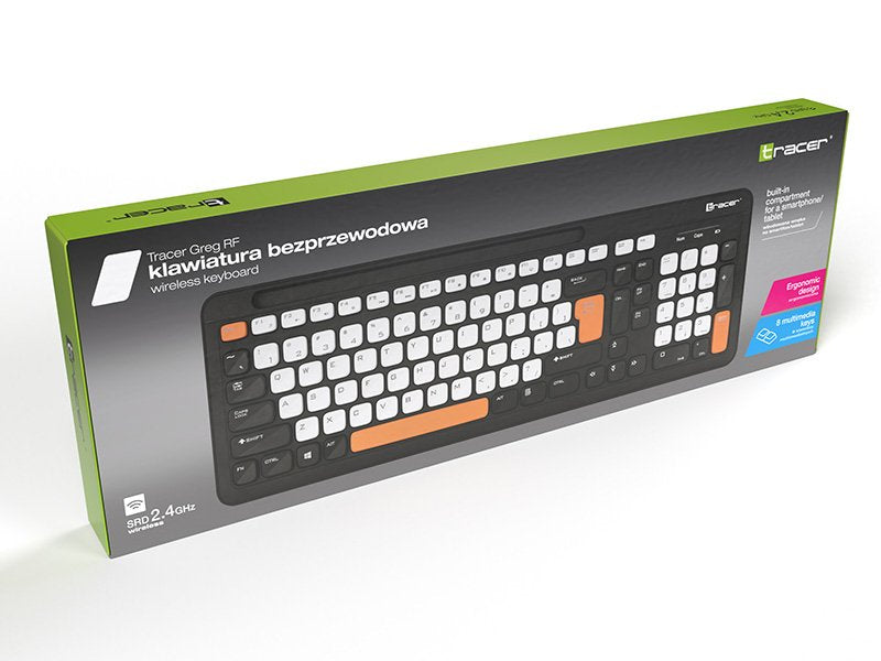 EAN 5907512873304 - Tracer GREG RF teclado Hogar / Oficina RF inalámbrico QWERTY Inglés Negro imagen 10