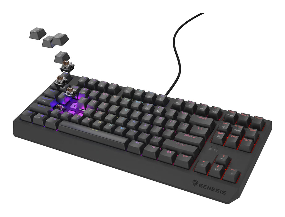 EAN 5901969443295 - GENESIS Thor 230 TKL teclado Juego USB QWERTY Inglés de EE. UU. Negro imagen 1